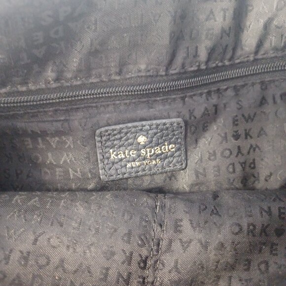 Kate Spade Michaela Chester Street Black Pebbled Leather Hobo Bag with Wallet - Picture 11 of 14